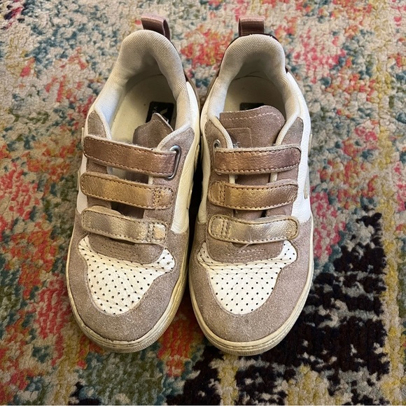 Veja V-10 LEATHER BONPOINT MULTICO BABE toddler size 13.5 - Picture 2 of 8